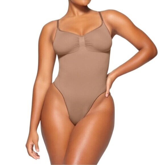 Skims 4XL/5XL sculpting brief bodysuit Sienna Brown Shapewear NWOT MSRP $72 - Picture 5 of 6